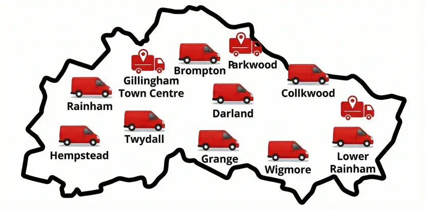 Map of Gillingham