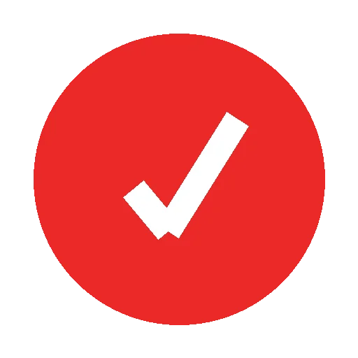 red check icon transparent