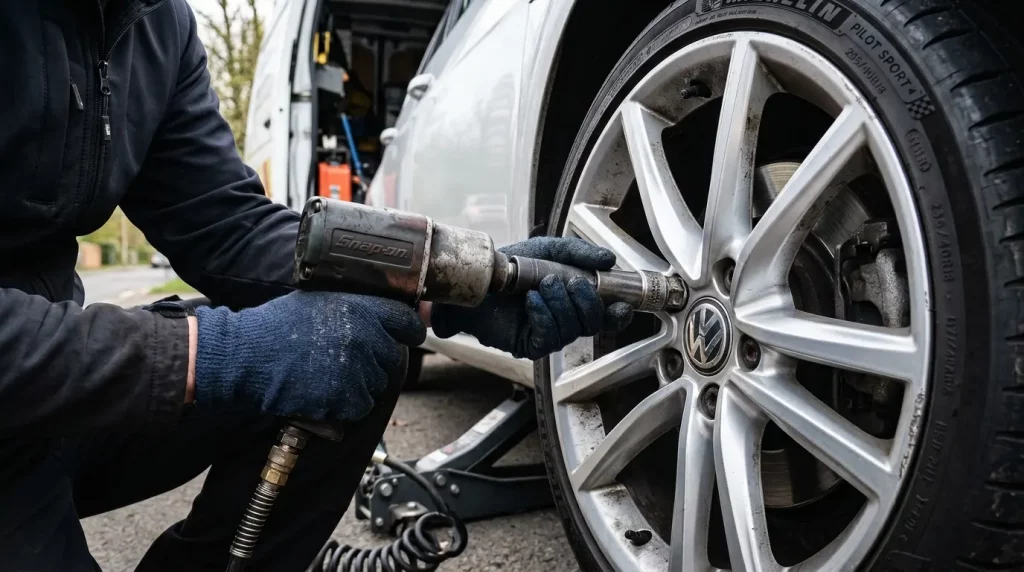 Sameday locking wheel nut removal
