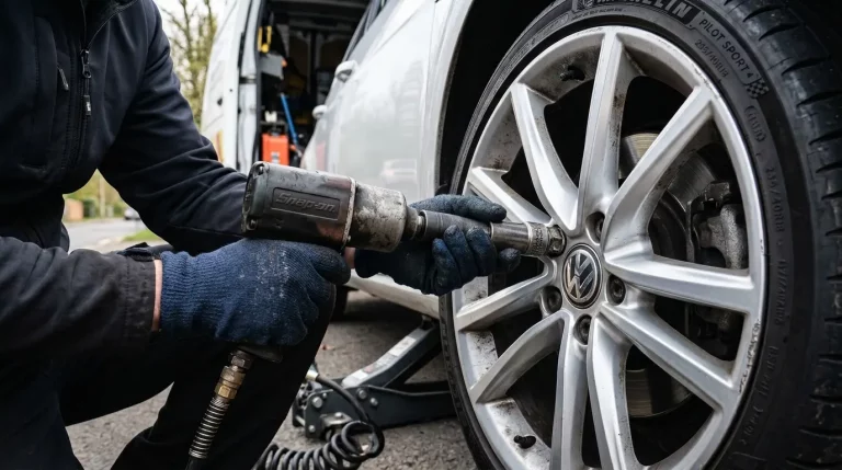 Same day locking wheel nut removal