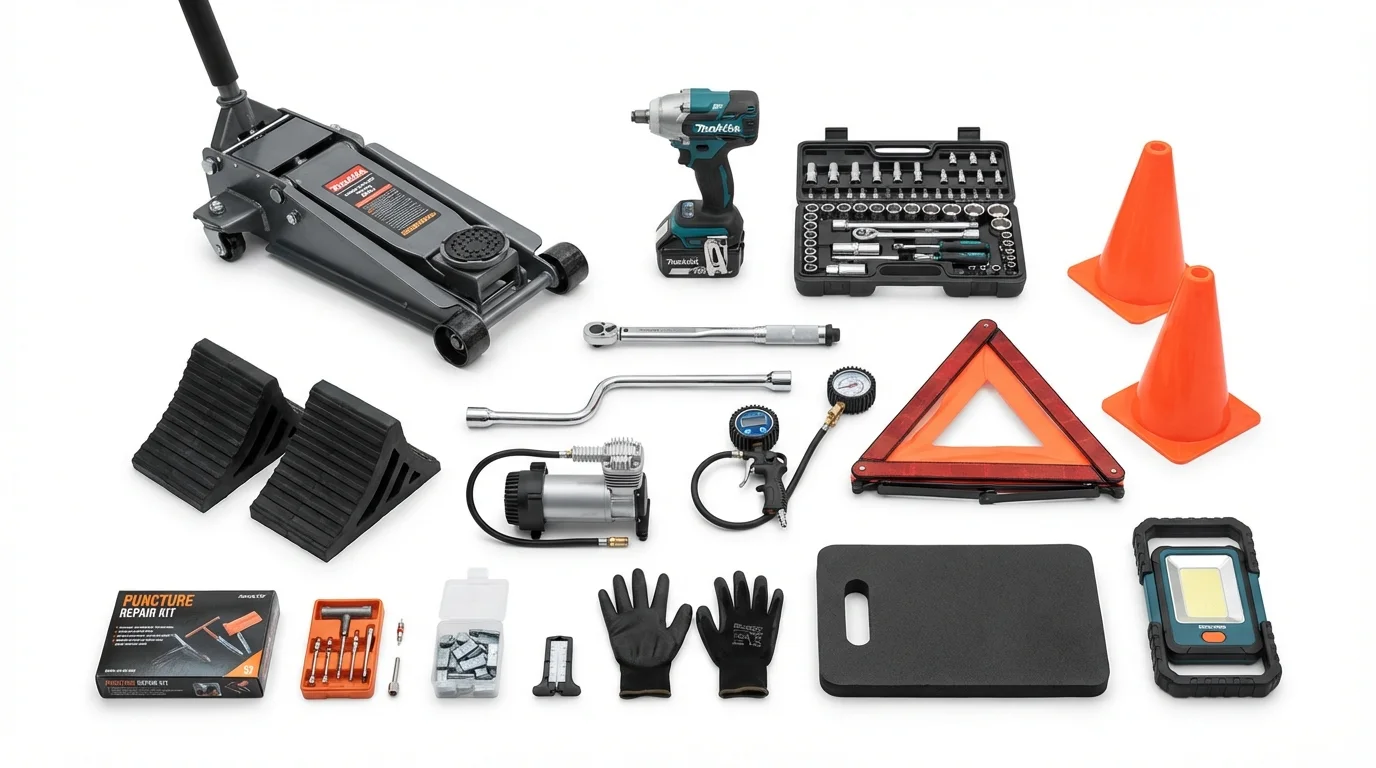 What equipment does a proper mobile fitter carry