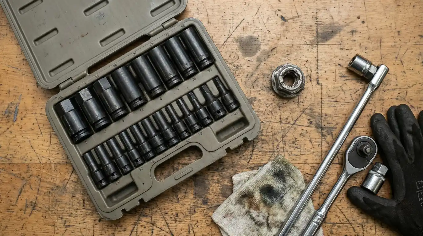 Lost Your Locking Wheel Nut Key? 4 locking wheel nut removal tools set with sockets and extractor kit for lost key