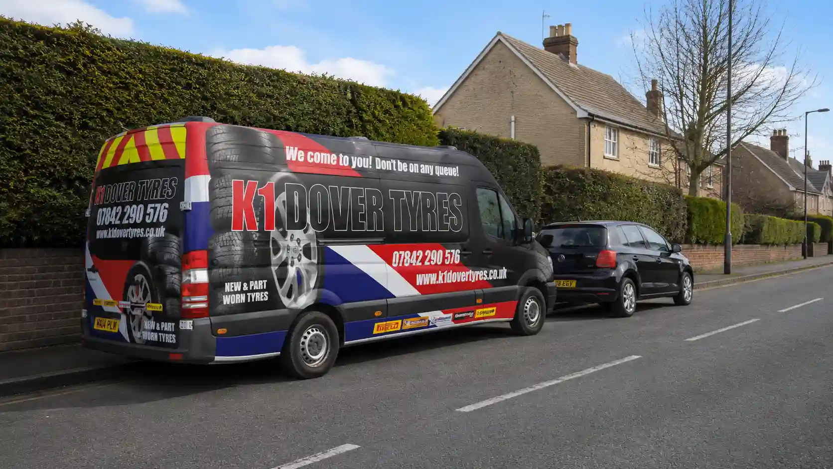 Mobile Tyre Fitting In Langdon 6 K1 Dover Tyres mobile tyre fitting van in Langdon CT15 providing roadside tyre replacement service for local drivers in Kent.