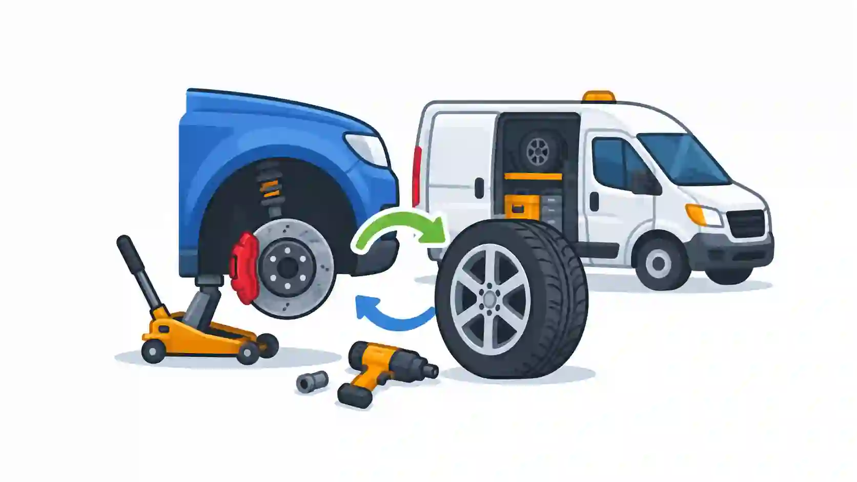 Mobile Tyre Replacment Icon