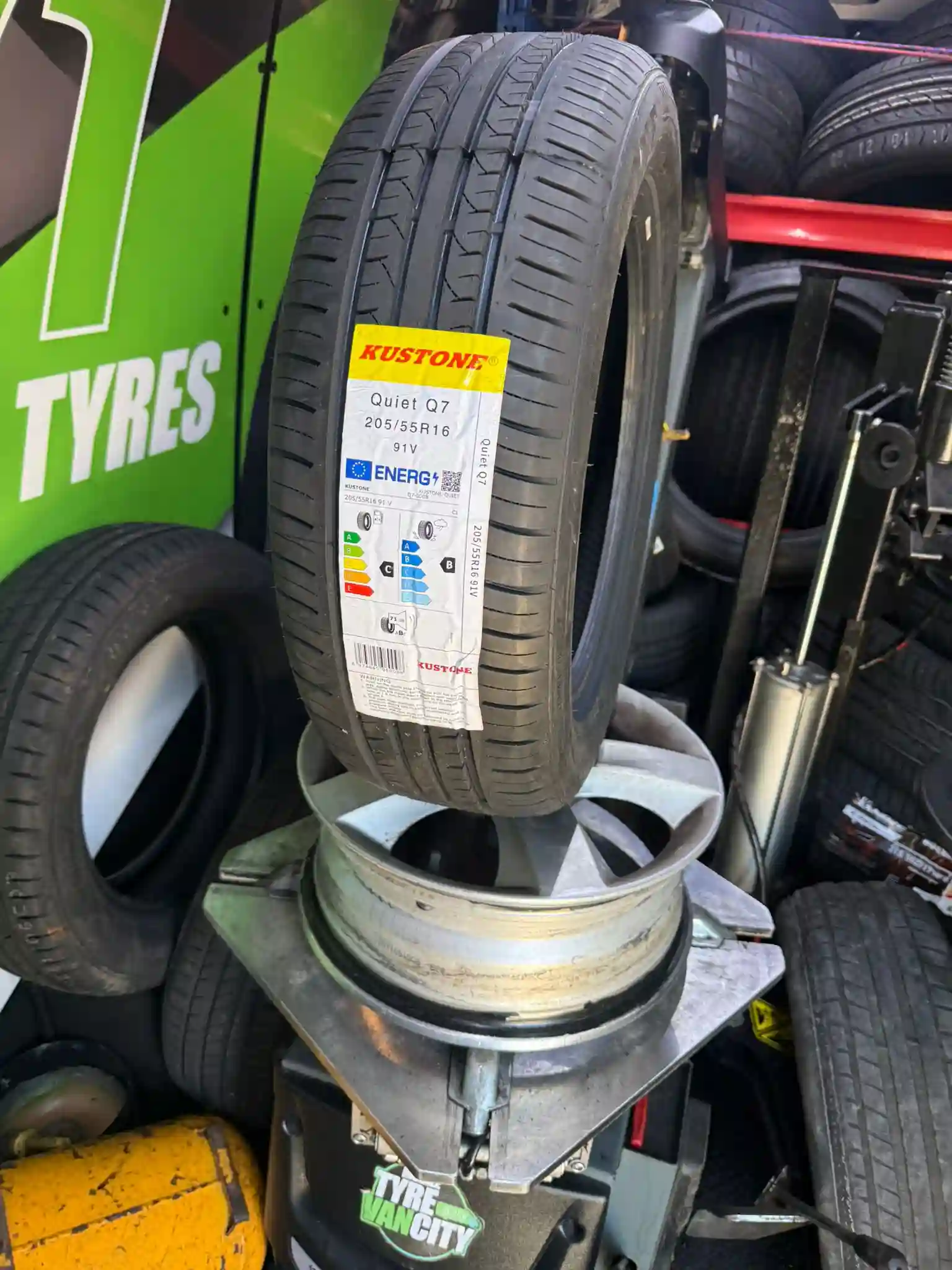 Mobile Tyre Fitting Cranbrook 13 Professional new tyre installation machine inside a mobile tyre fitting van used for roadside tyre replacement and emergency tyre fitting services.